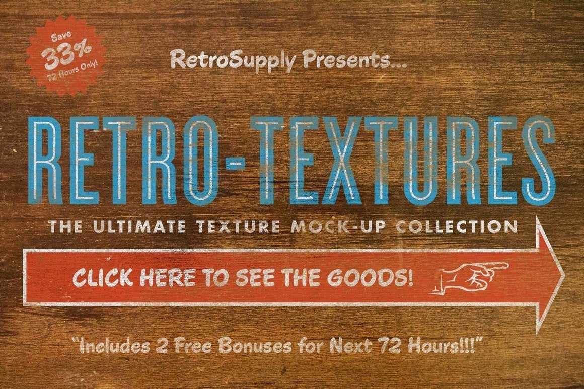 RetroTexture MegaBundle Adobe Photoshop RetroSupply Co 