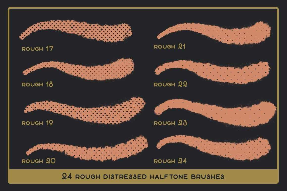 Revelation Halftones | Distressed Halftone Brushes for Procreate Brushes RetroSupply Co. 