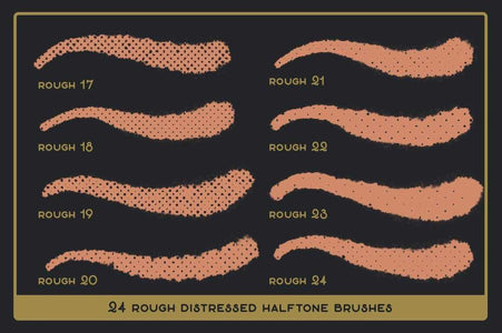 Revelation Halftones | Distressed Halftone Brushes for Procreate Brushes RetroSupply Co. 