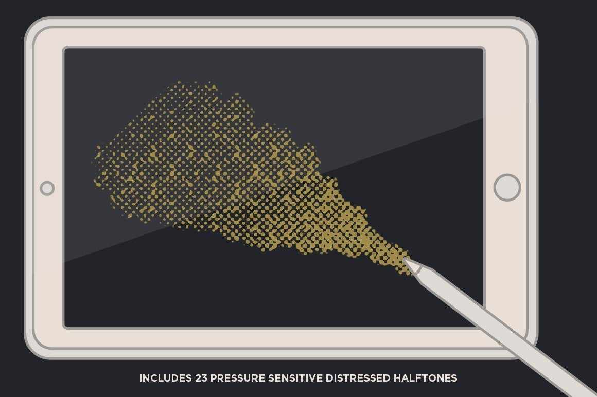 Revelation Halftones | Distressed Halftone Brushes for Procreate Brushes RetroSupply Co. 