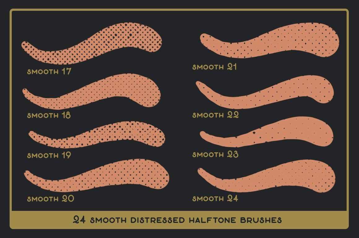 Revelation Halftones | Distressed Halftone Brushes for Procreate Brushes RetroSupply Co. 