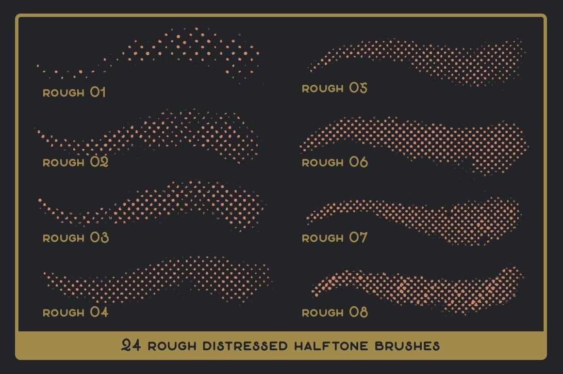 Revelation Halftones | Distressed Halftone Brushes for Procreate Brushes RetroSupply Co. 