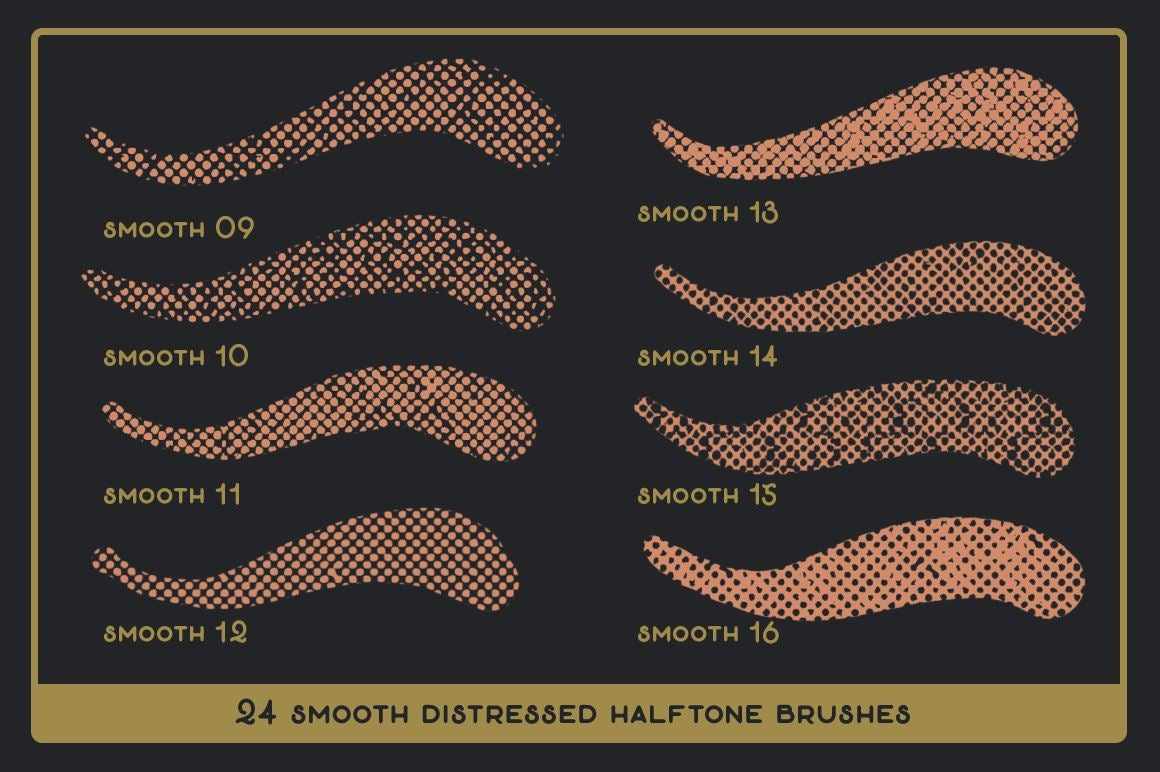 Revelation Halftones | Distressed Halftone Brushes for Procreate Brushes RetroSupply Co. 