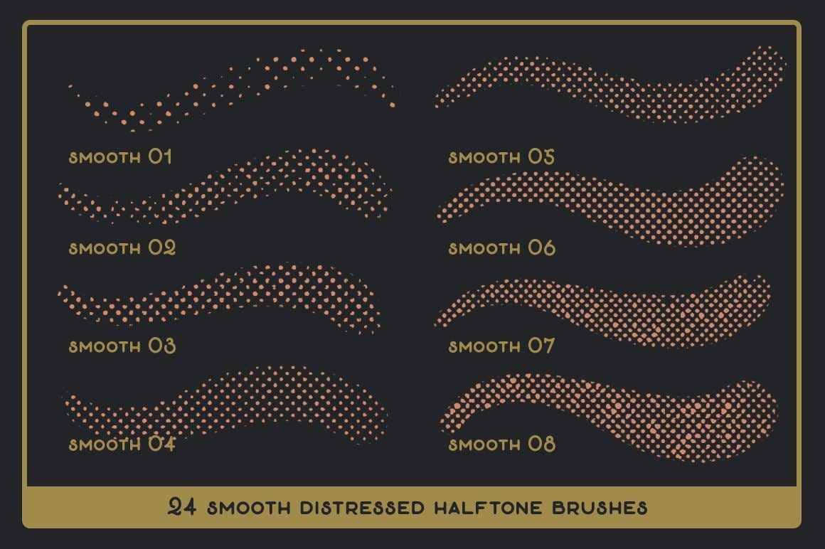 Revelation Halftones | Distressed Halftone Brushes for Procreate Brushes RetroSupply Co. 