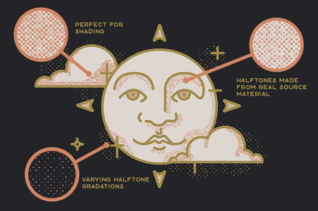 Revelation Halftones | Distressed Halftone Brushes for Procreate Brushes RetroSupply Co. 