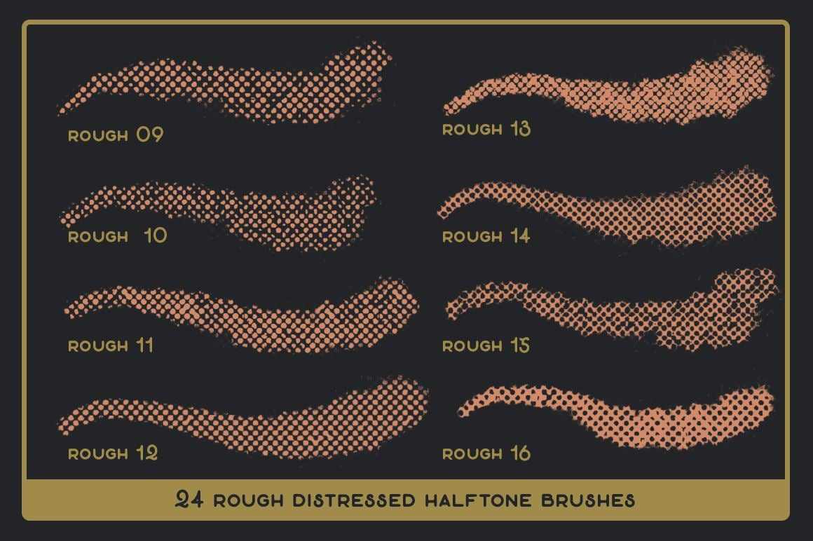 Revelation Halftones | Distressed Halftone Brushes for Procreate Brushes RetroSupply Co. 