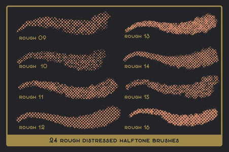 Revelation Halftones | Distressed Halftone Brushes for Procreate Brushes RetroSupply Co. 
