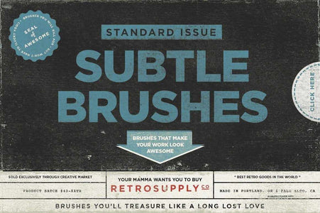 Standard Issue Subtle Brush Kit Adobe Photoshop RetroSupply Co 