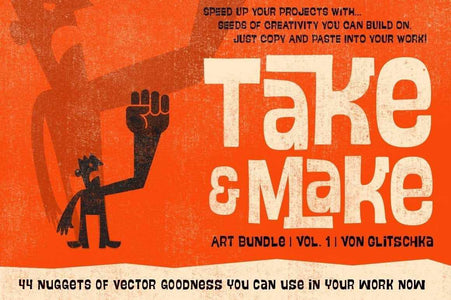 Take and Make Art Bundle (Vol.1 ) by Von Glitschka Clip Art RetroSupply Co 
