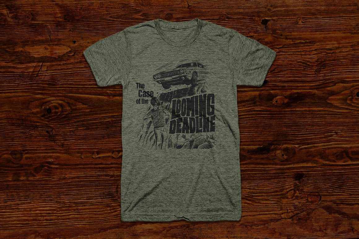 The Case of the Looming Deadline T-shirt RetroSupply Co. 