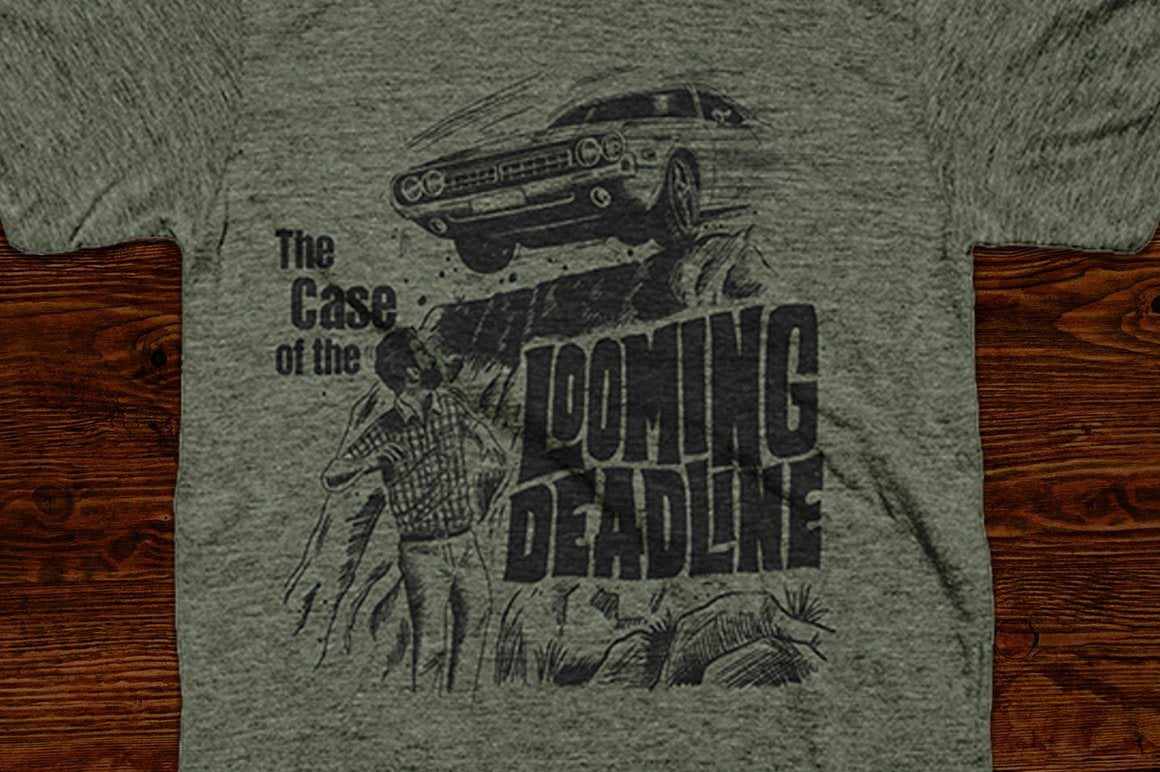 The Case of the Looming Deadline T-shirt RetroSupply Co. 