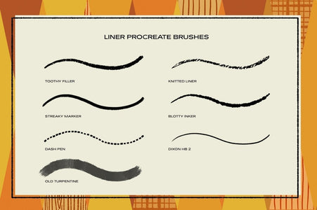 The Liner Brush Pack for Procreate by RetroSupply