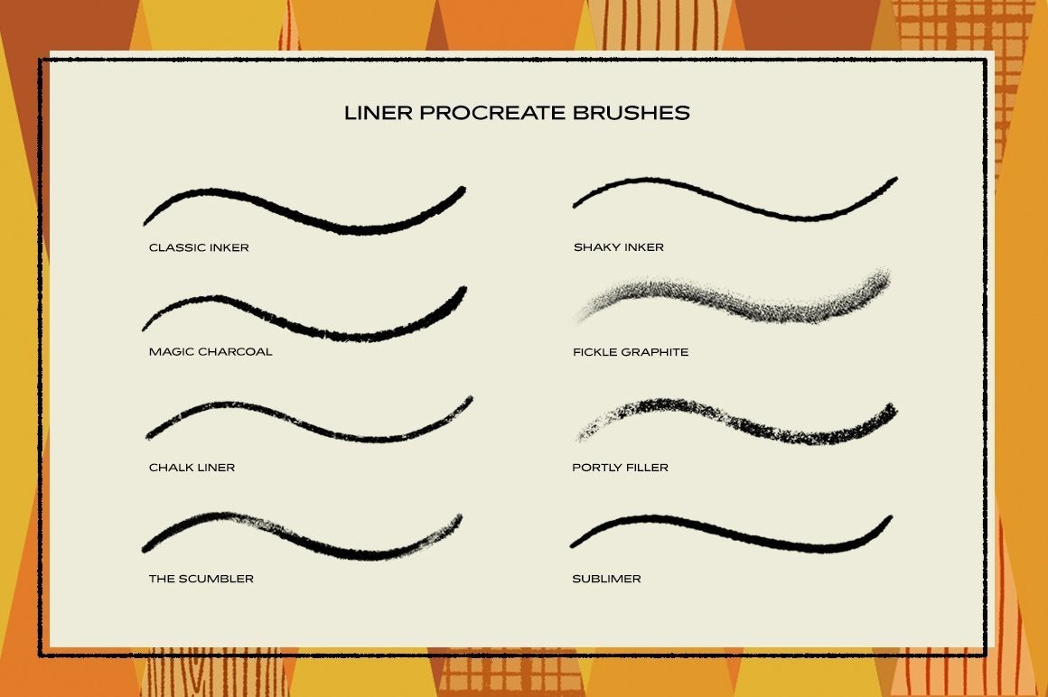 The Liner Brush Pack for Procreate by RetroSupply