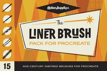 The Liner Brush Pack for Procreate by RetroSupply