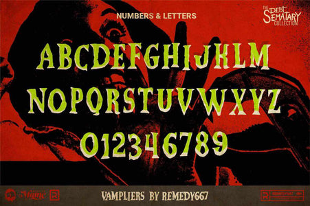 The Creature Feature Font Bundle Fonts RetroSupply Co. 