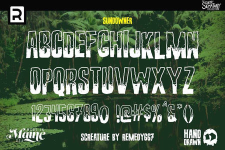 The Creature Feature Font Bundle Fonts RetroSupply Co. 