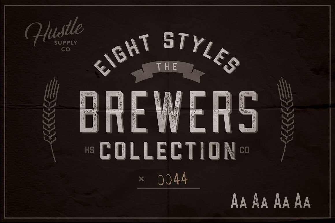 Brewers Collection Font Bundle by Hustle Supply Co. 