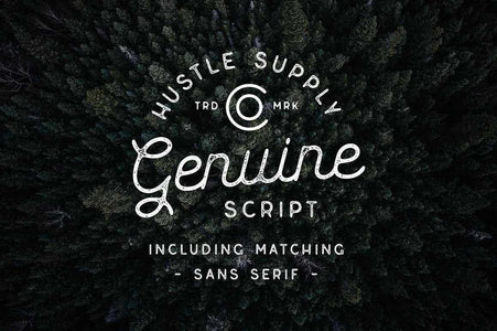 Genuine Vintage Script Font by Hustle Supply Co.
