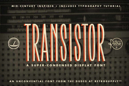 Transistor Fonts RetroSupply Co 