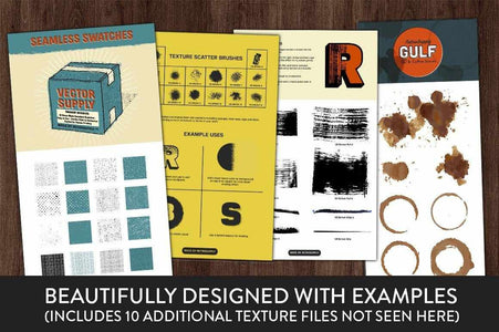 VectorSupply | Premium Retro Vector Textures Adobe Illustrator RetroSupply Co 