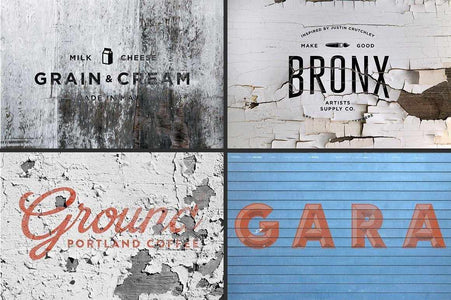 Vintage Logo Mock-Up Set Adobe Photoshop RetroSupply Co 