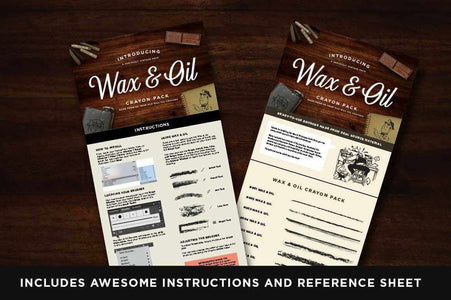 Wax & Oil Vector Brushes for Adobe Illustrator Illustrator Brushes RetroSupply Co 