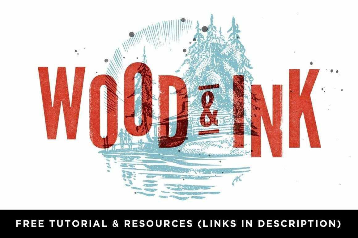 Wood & Ink Photoshop Texture Kit - RetroSupply Co.